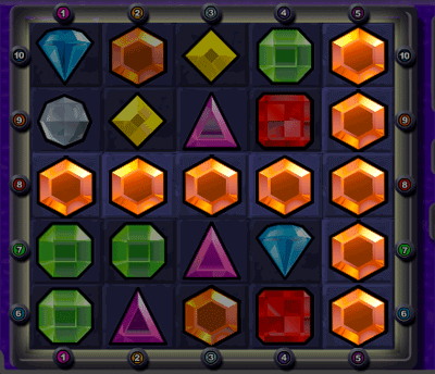 Bejeweled Jackpot Lines Example