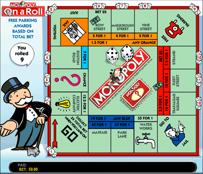 Monopoly On A Roll Streets