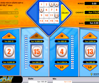4 Play Hi Lo Bingo Screenshot