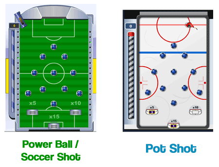 Power Ball Variants: Soccer Shot and Pot Shot