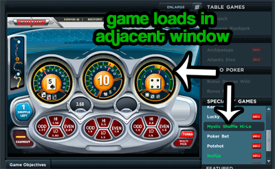 Bodog Games Load Inside The Same Window